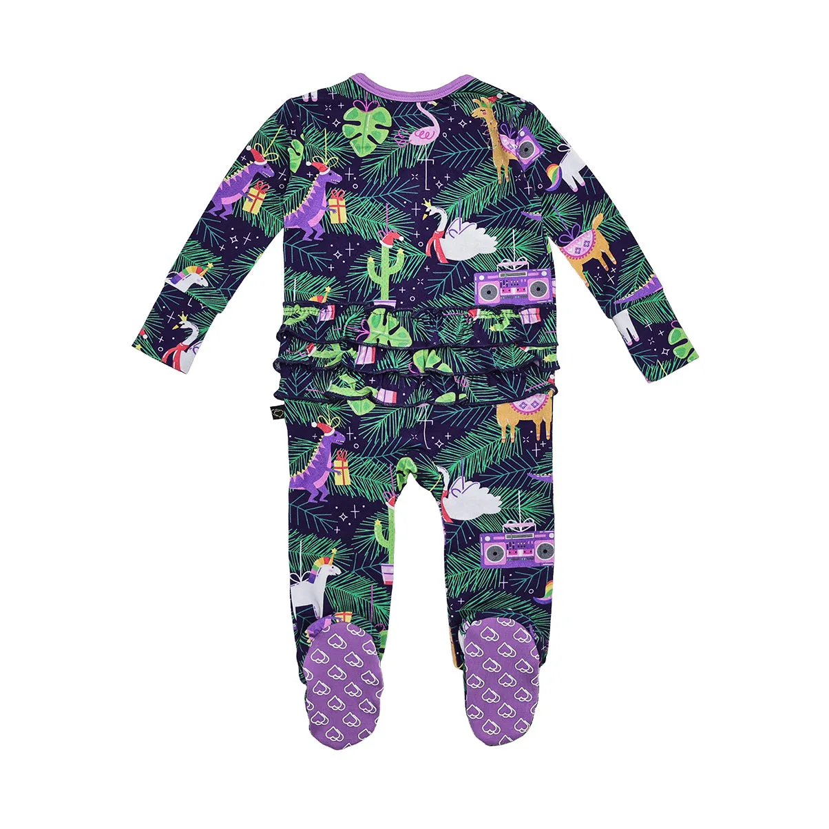 Olivia's Ornaments Ruffle Zipper Footie