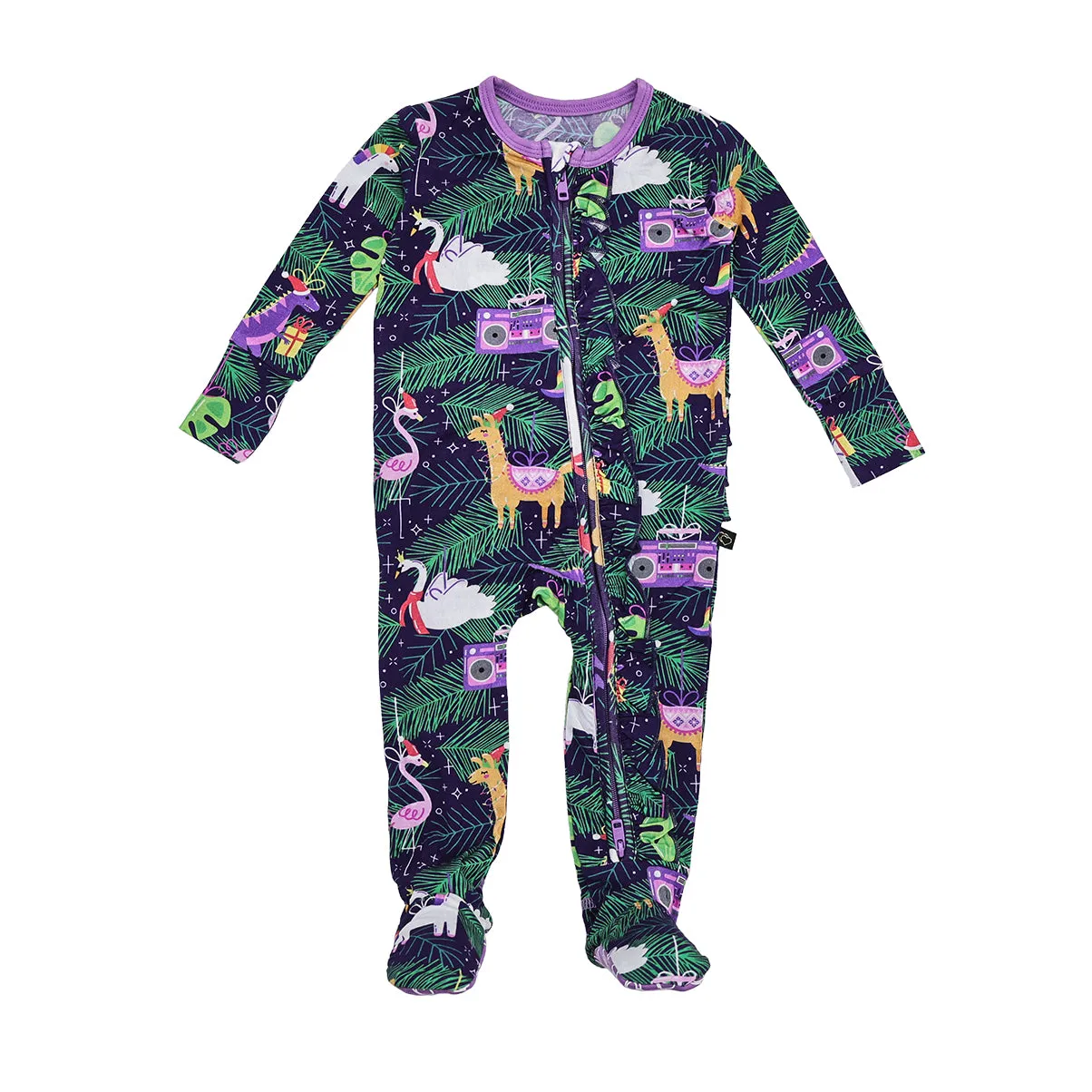 Olivia's Ornaments Ruffle Zipper Footie