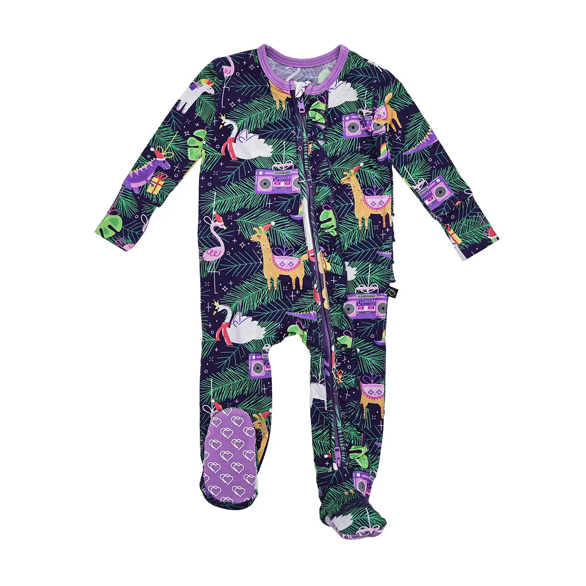 Olivia's Ornaments Ruffle Zipper Footie