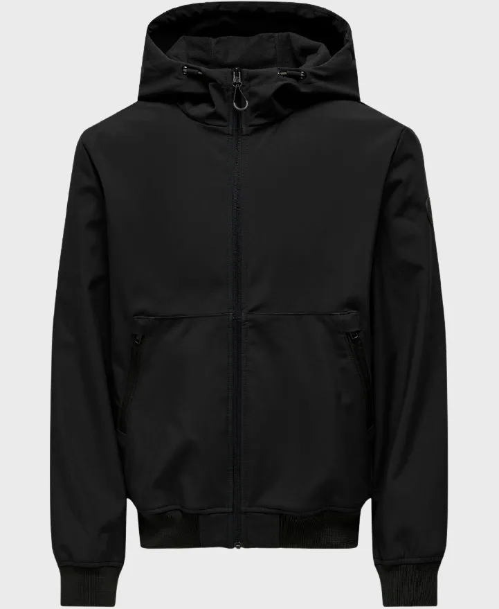 Only & Sons Bowie Softshell Jacket Black