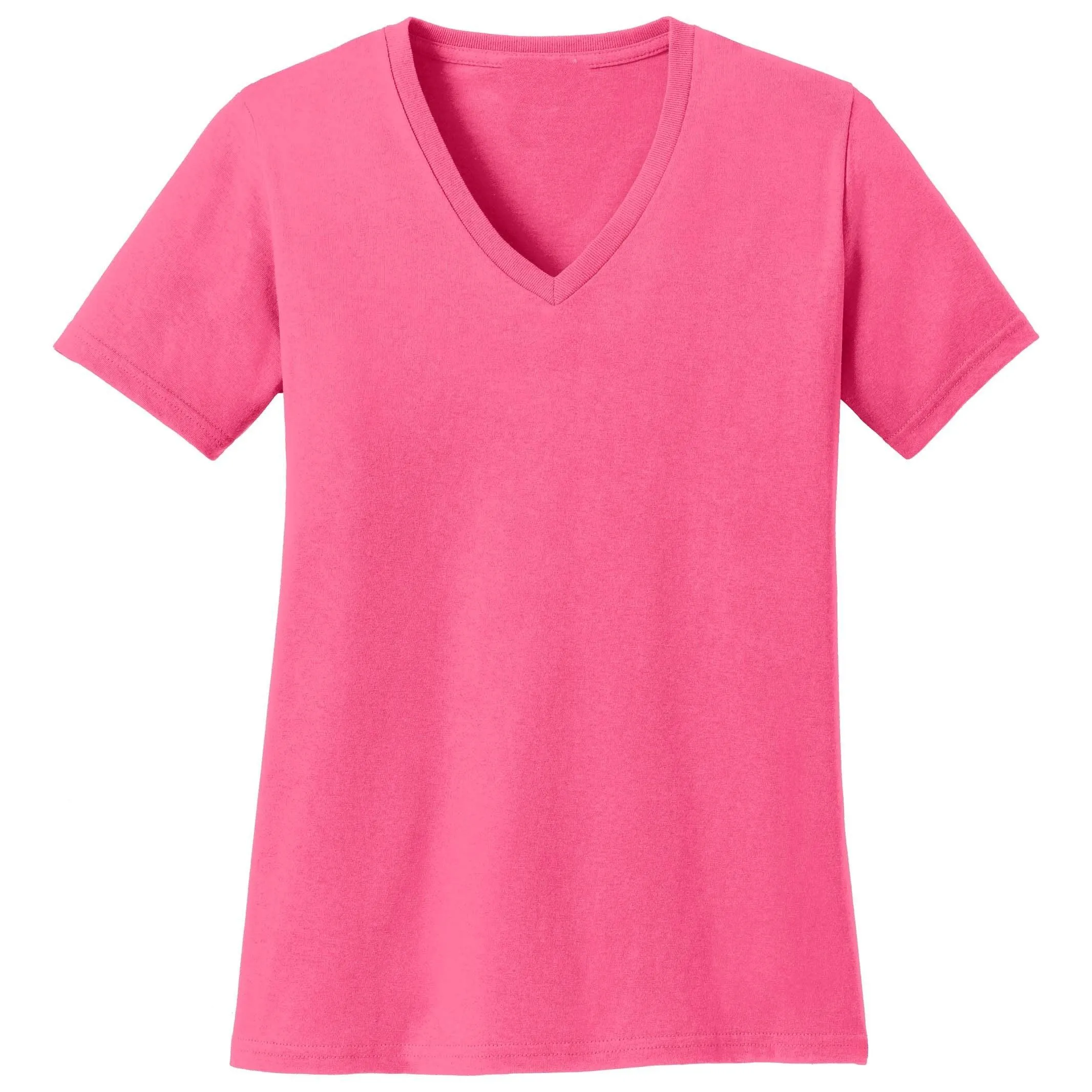 PBG 6 Pack Women's Cotton Blend V-Neck Short Sleeve T-Shirts.
