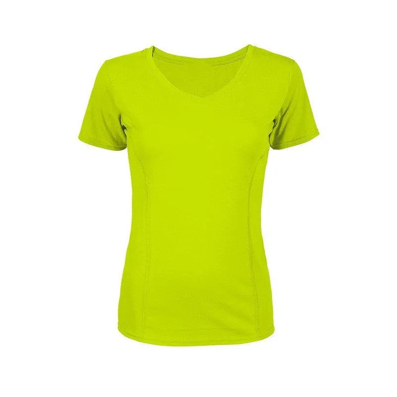PBG 6 Pack Women's Cotton Blend V-Neck Short Sleeve T-Shirts.