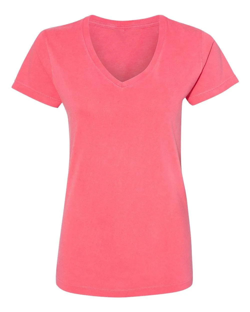 PBG 6 Pack Women's Cotton Blend V-Neck Short Sleeve T-Shirts.