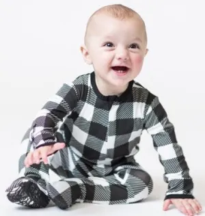 Peregrine Kidswear Buffalo Check Footie