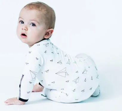 Peregrine Kidswear Paper Airplane Footie