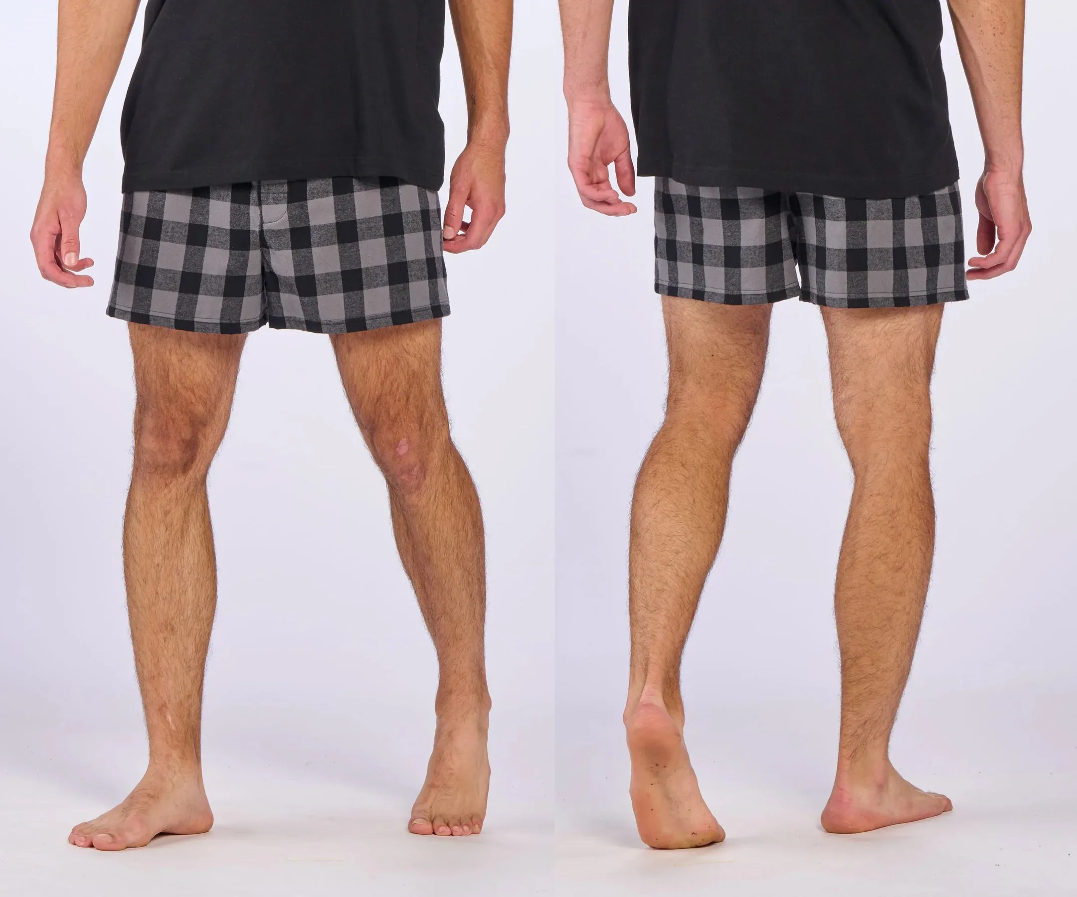 Personalized Mr. and Mrs. Flannel Boxer Set