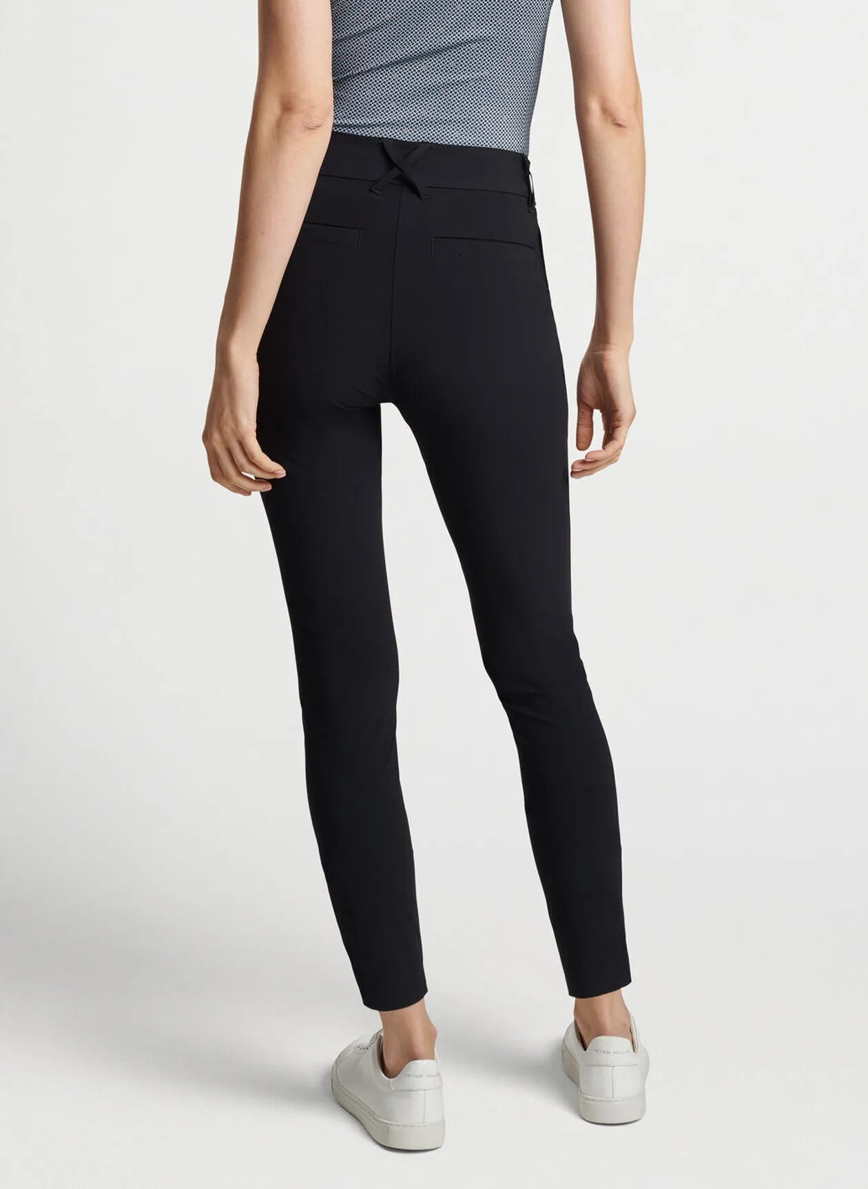 Peter Millar Womens Bingham High Stretch Ankle Pant - BLACK
