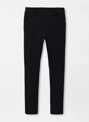 Peter Millar Womens Bingham High Stretch Ankle Pant - BLACK
