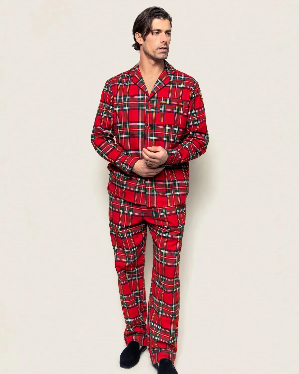 PETITE PLUME- MEN'S BRUSHED COTTON PJ SET