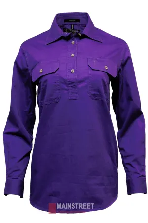 Pilbara Ladies Long Sleeve Closed Front Shirt