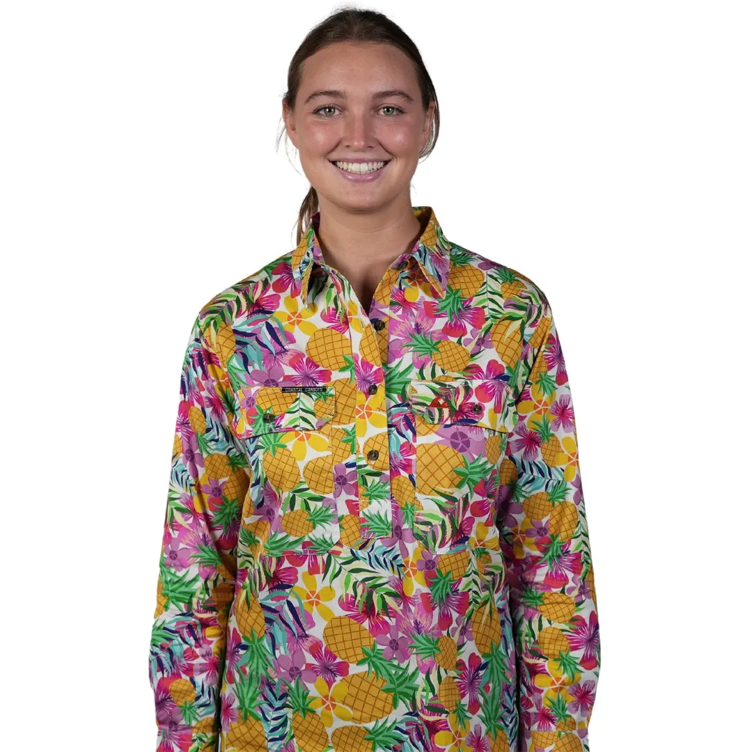 Pineapple Women’s Half Button Workshirt
