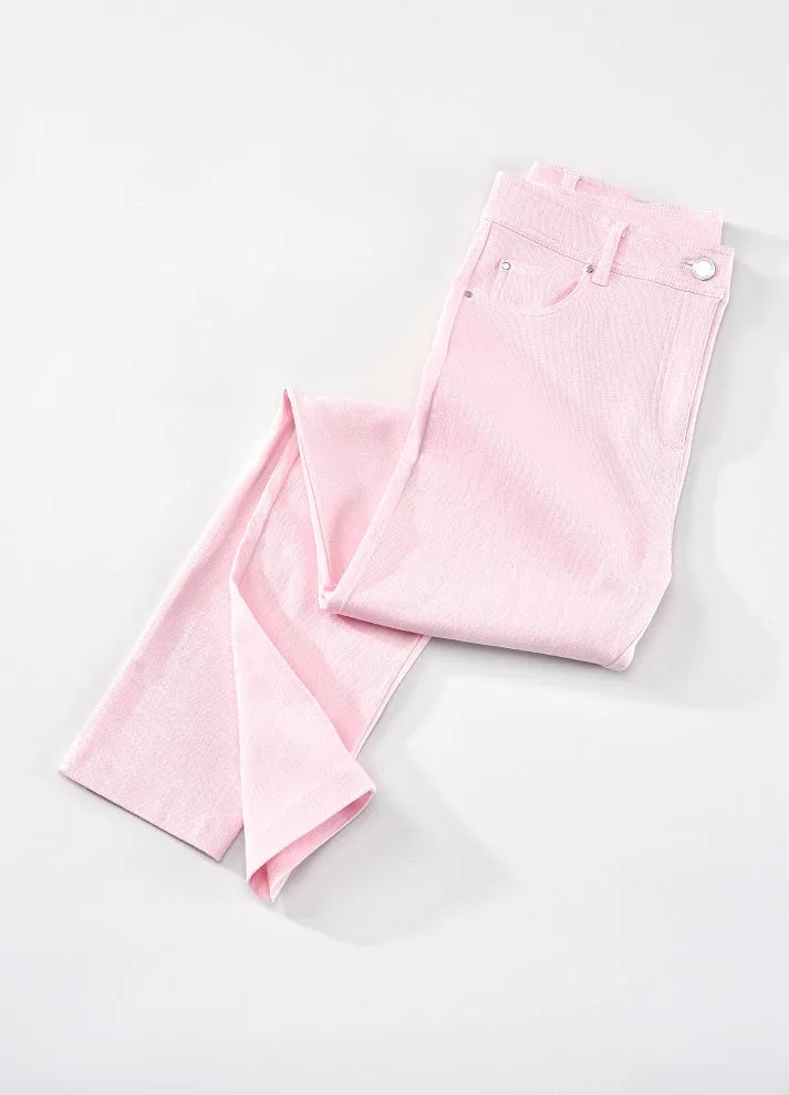Pink Stretch Denims