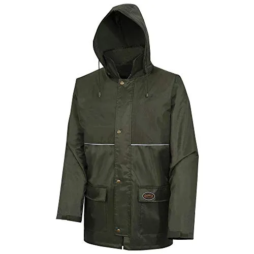 Pioneer V3040340 Tree Planter Heavy-Duty Rain Jacket, 2 Large Cargo Pockets