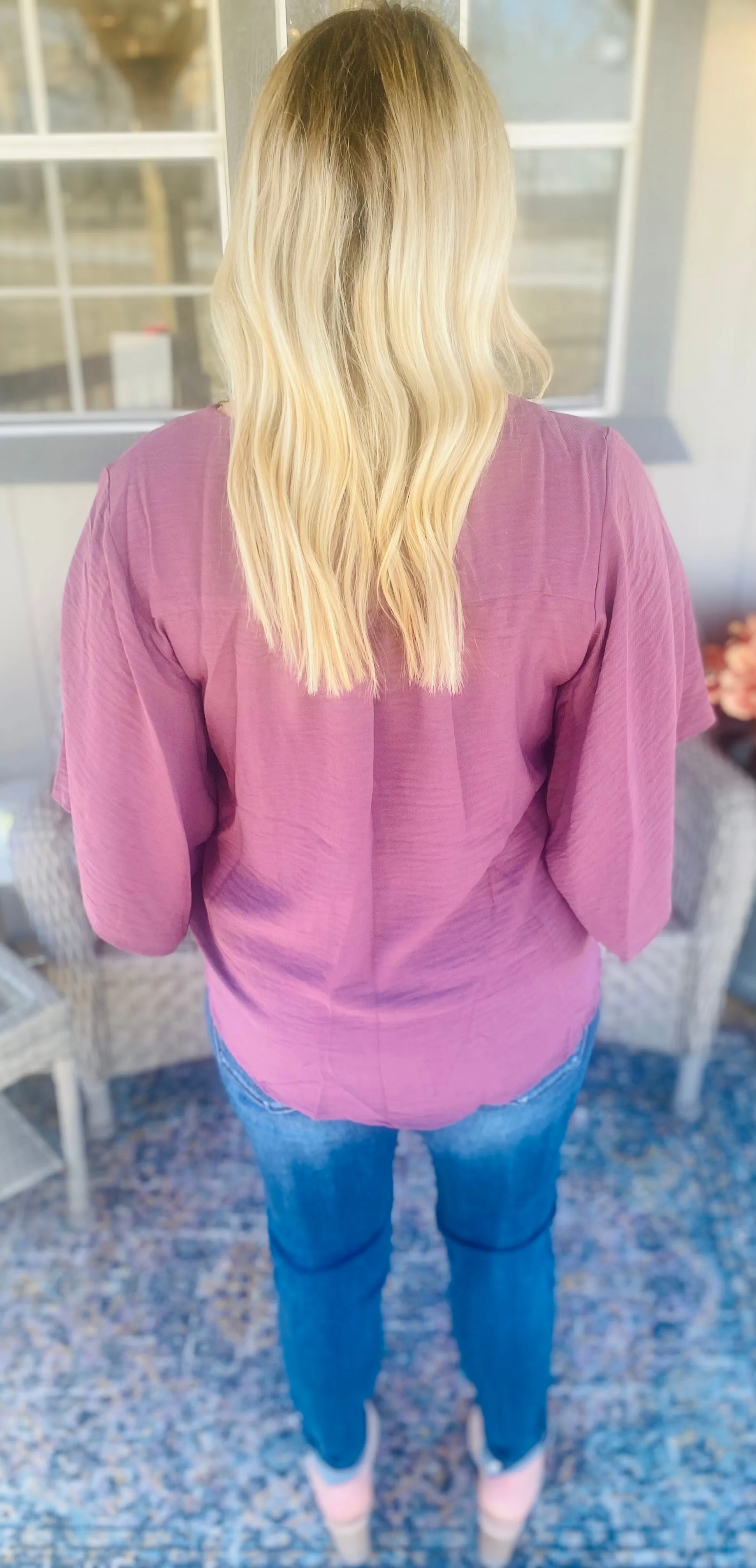 Plum Kimono Top