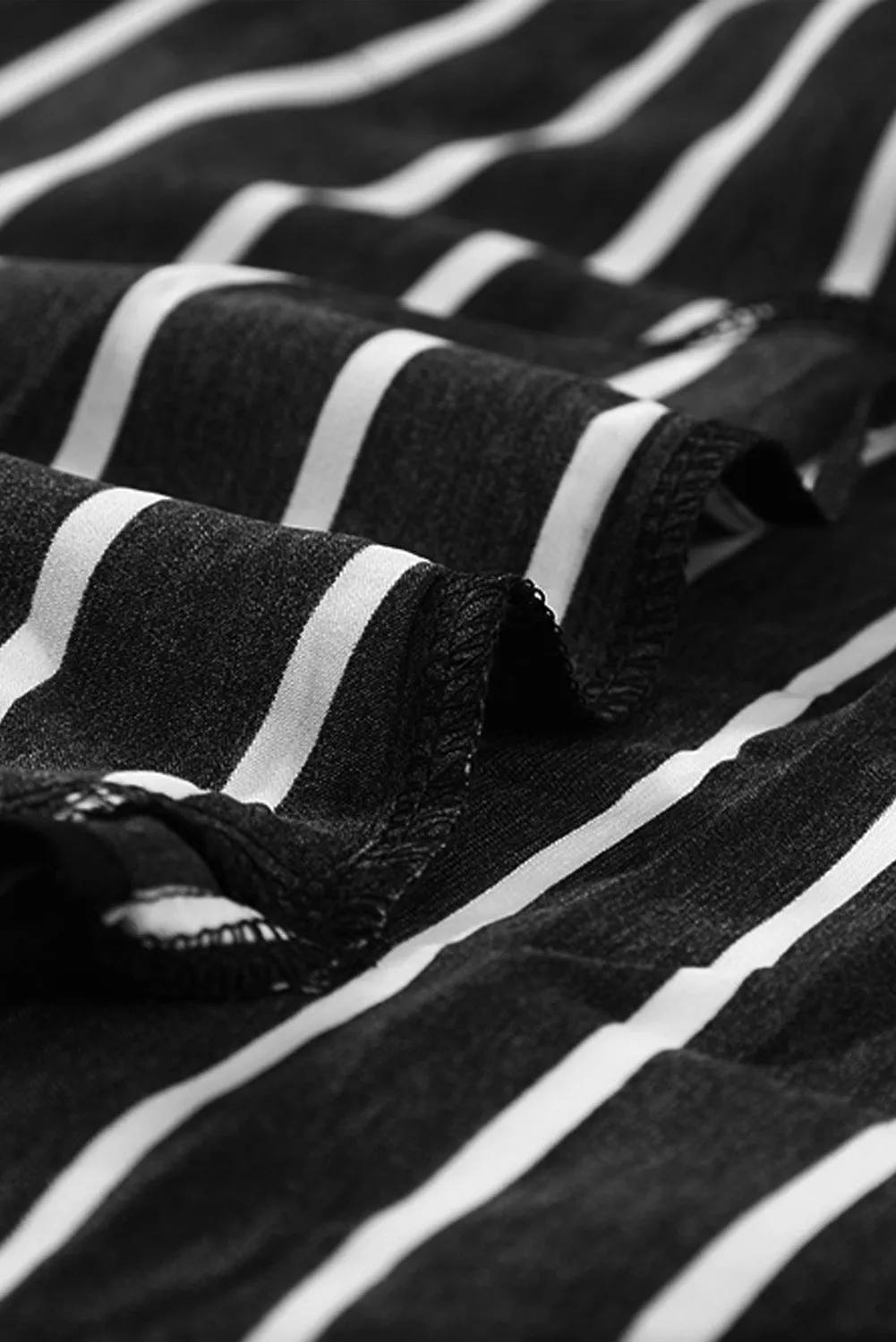 Pocketed Striped Button Shirt with Slits