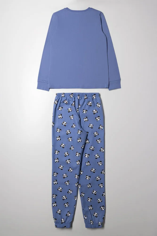 Polar Bear Pyjamas Set Blue