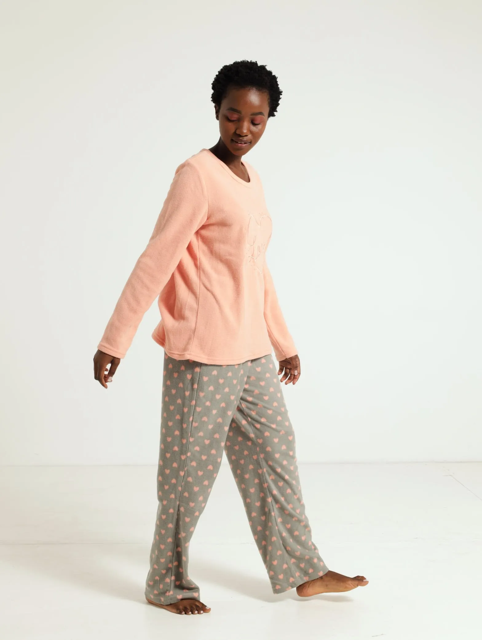Polar Fleece Pj Set - Pink