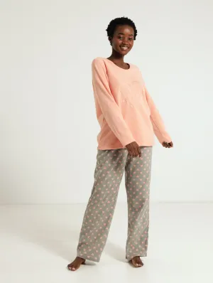 Polar Fleece Pj Set - Pink