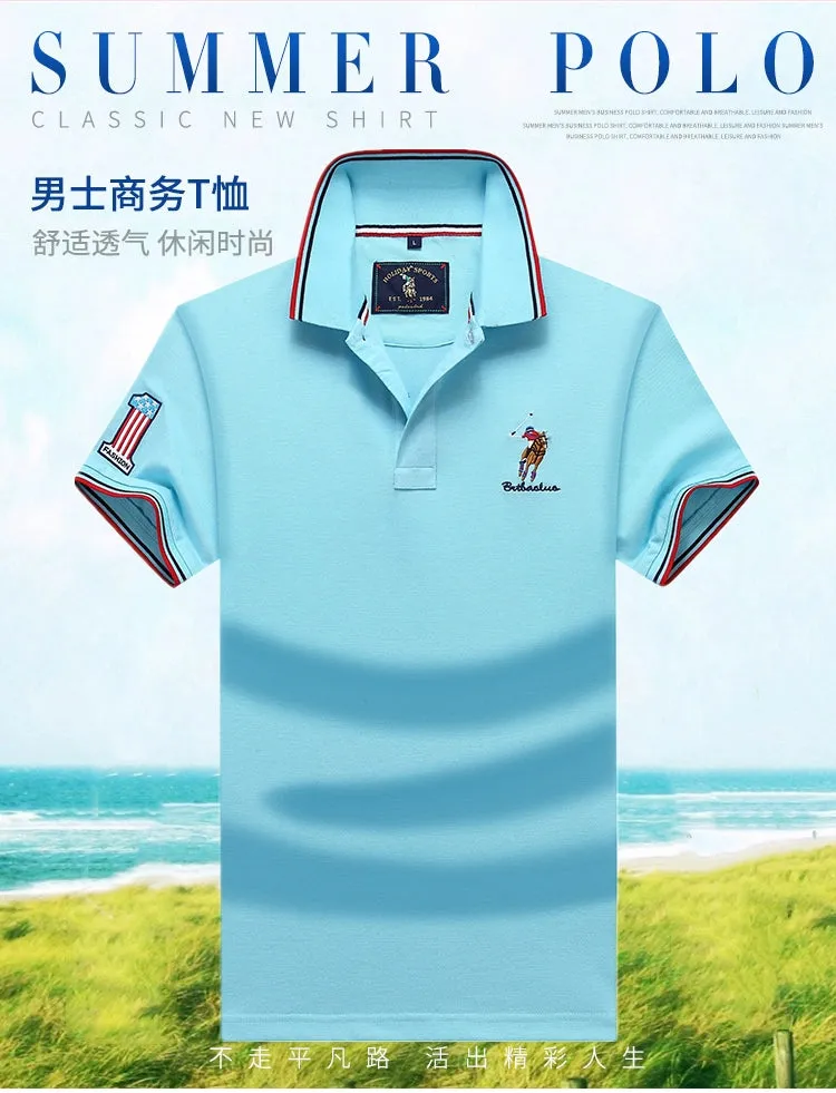 Polo Summer Pure Cotton Short Sleeve T-Shirts