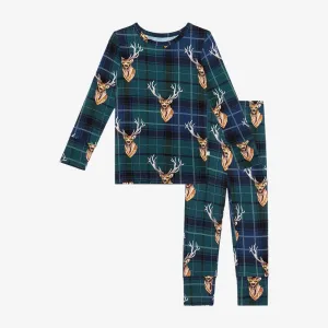 Posh Peanut Beckford-L/S Basic Pajama Blue