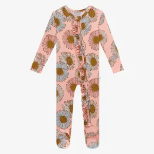 Posh Peanut Millie-Footie Ruffled Zippered One Piece