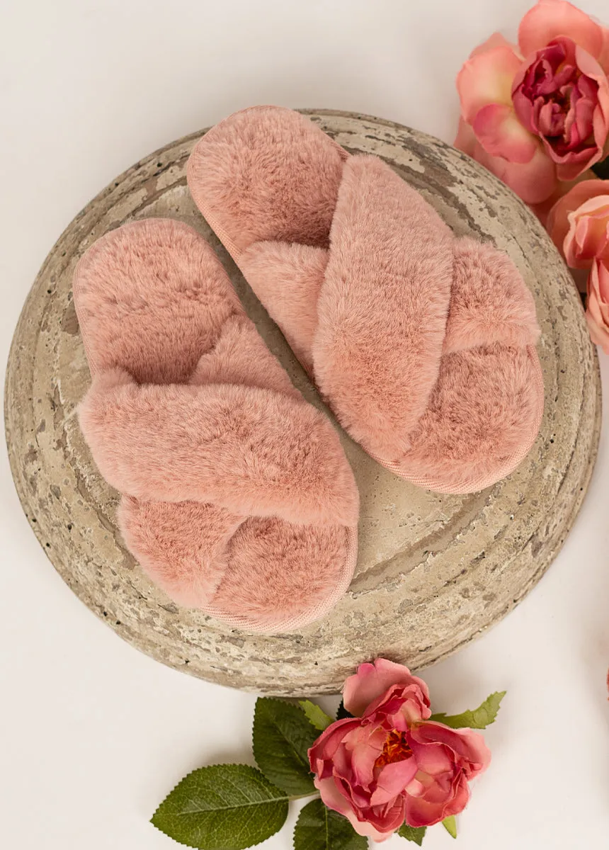 Prisca Slippers in Nude Pink