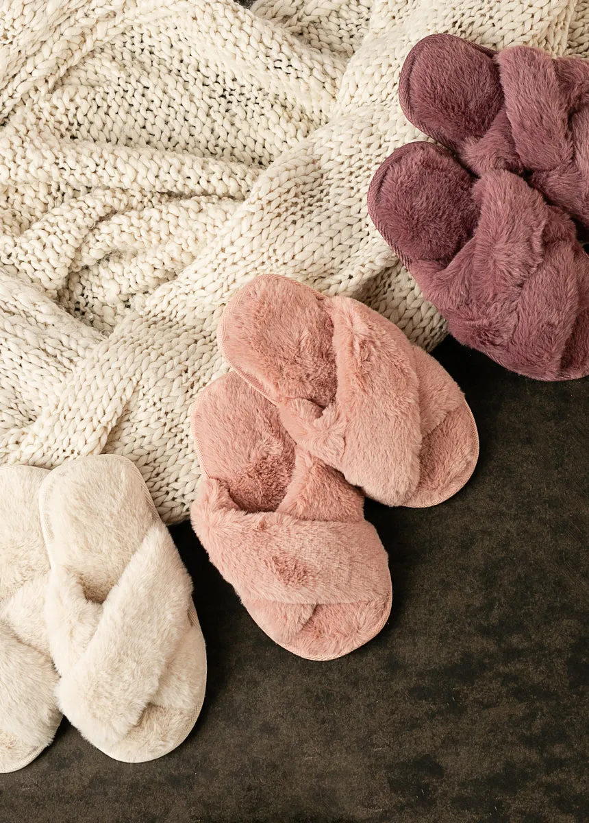 Prisca Slippers in Nude Pink