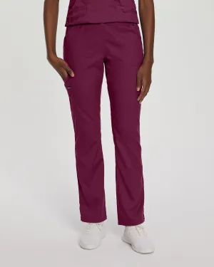 ProFlex 2042 Women's Cargo Scrub Pants Wine