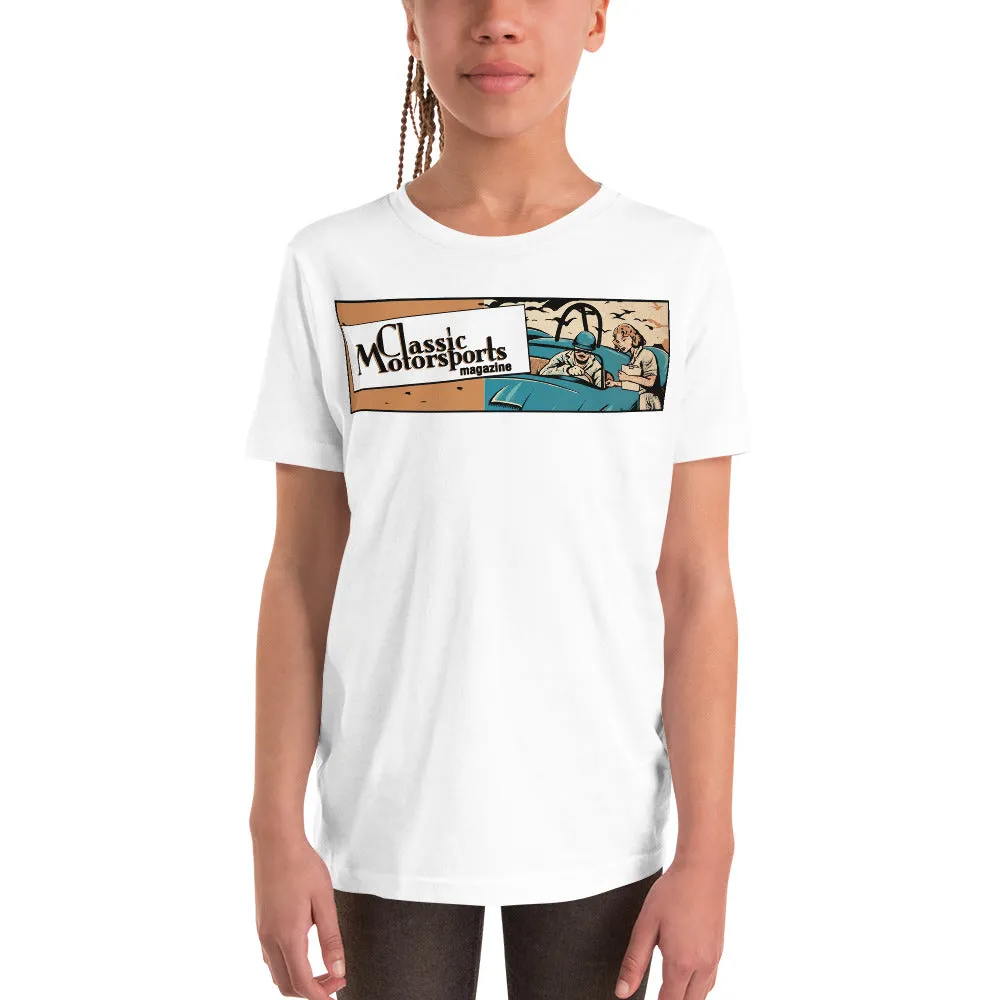 "Speed... Danger... Thrills!" Vintage Racing Youth Short Sleeve T-Shirt