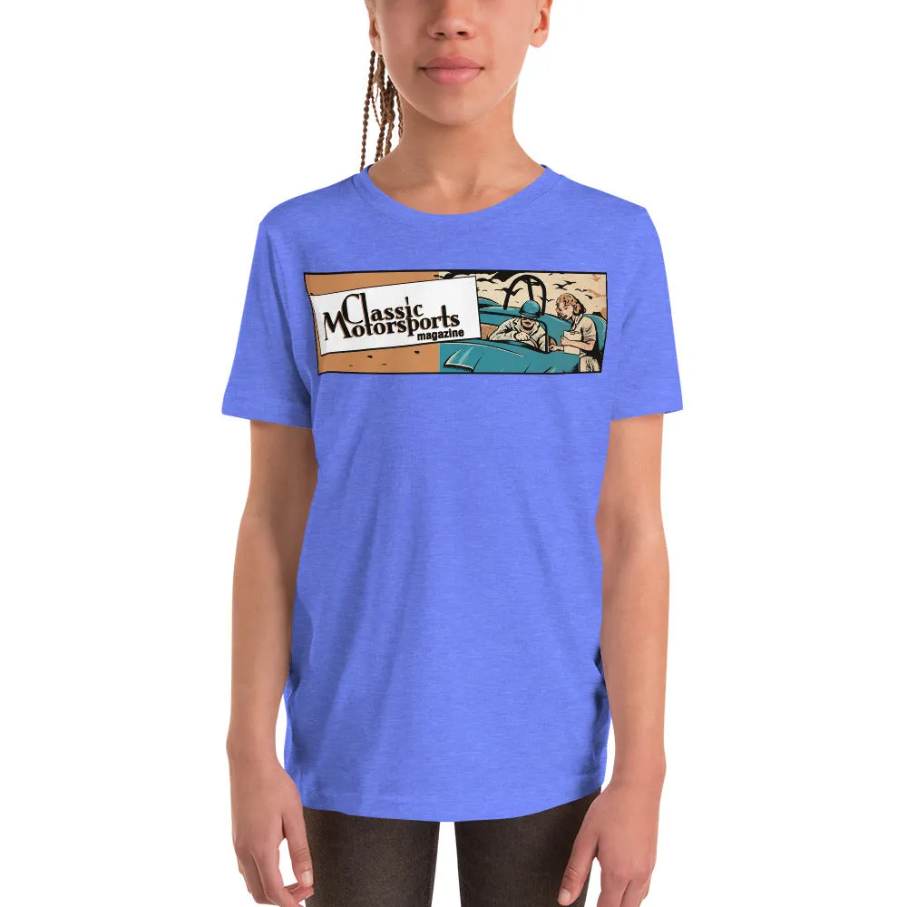 "Speed... Danger... Thrills!" Vintage Racing Youth Short Sleeve T-Shirt