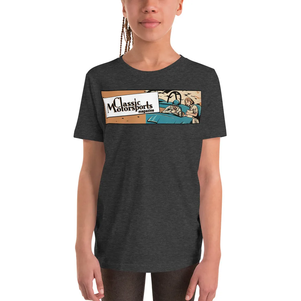 "Speed... Danger... Thrills!" Vintage Racing Youth Short Sleeve T-Shirt