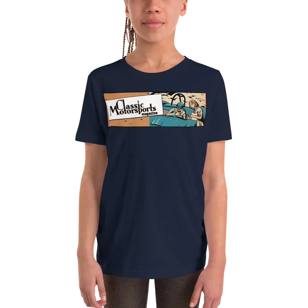 "Speed... Danger... Thrills!" Vintage Racing Youth Short Sleeve T-Shirt