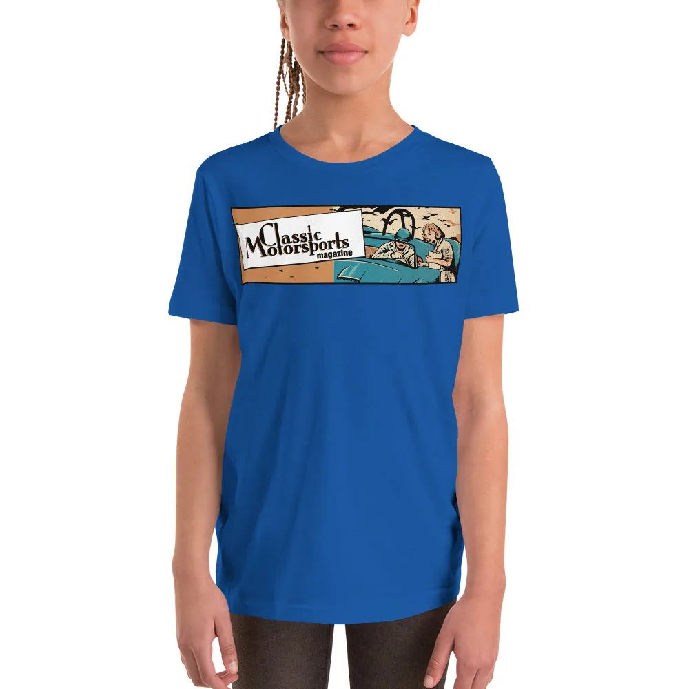 "Speed... Danger... Thrills!" Vintage Racing Youth Short Sleeve T-Shirt