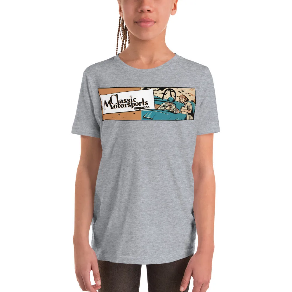 "Speed... Danger... Thrills!" Vintage Racing Youth Short Sleeve T-Shirt