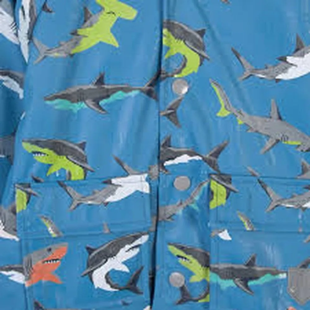Rain Jacket - Deep Sea Sharks Colour Change