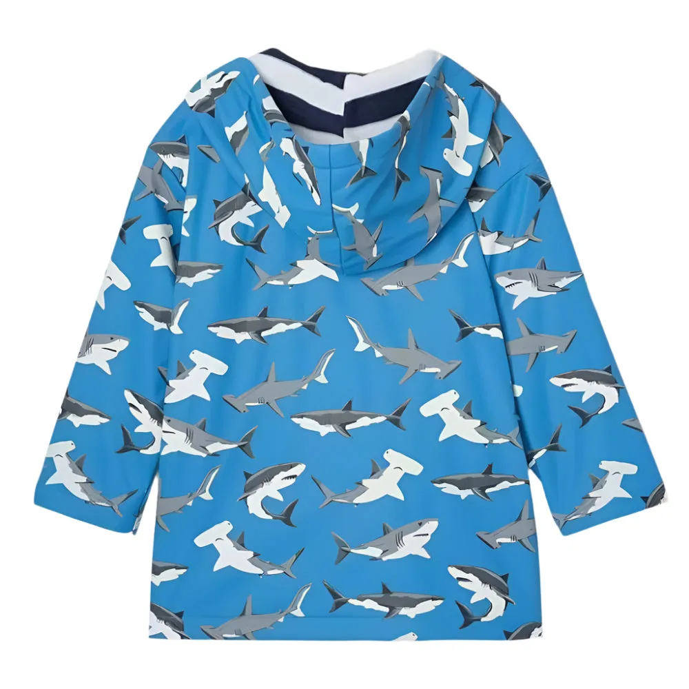 Rain Jacket - Deep Sea Sharks Colour Change