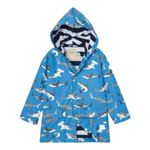 Rain Jacket - Deep Sea Sharks Colour Change