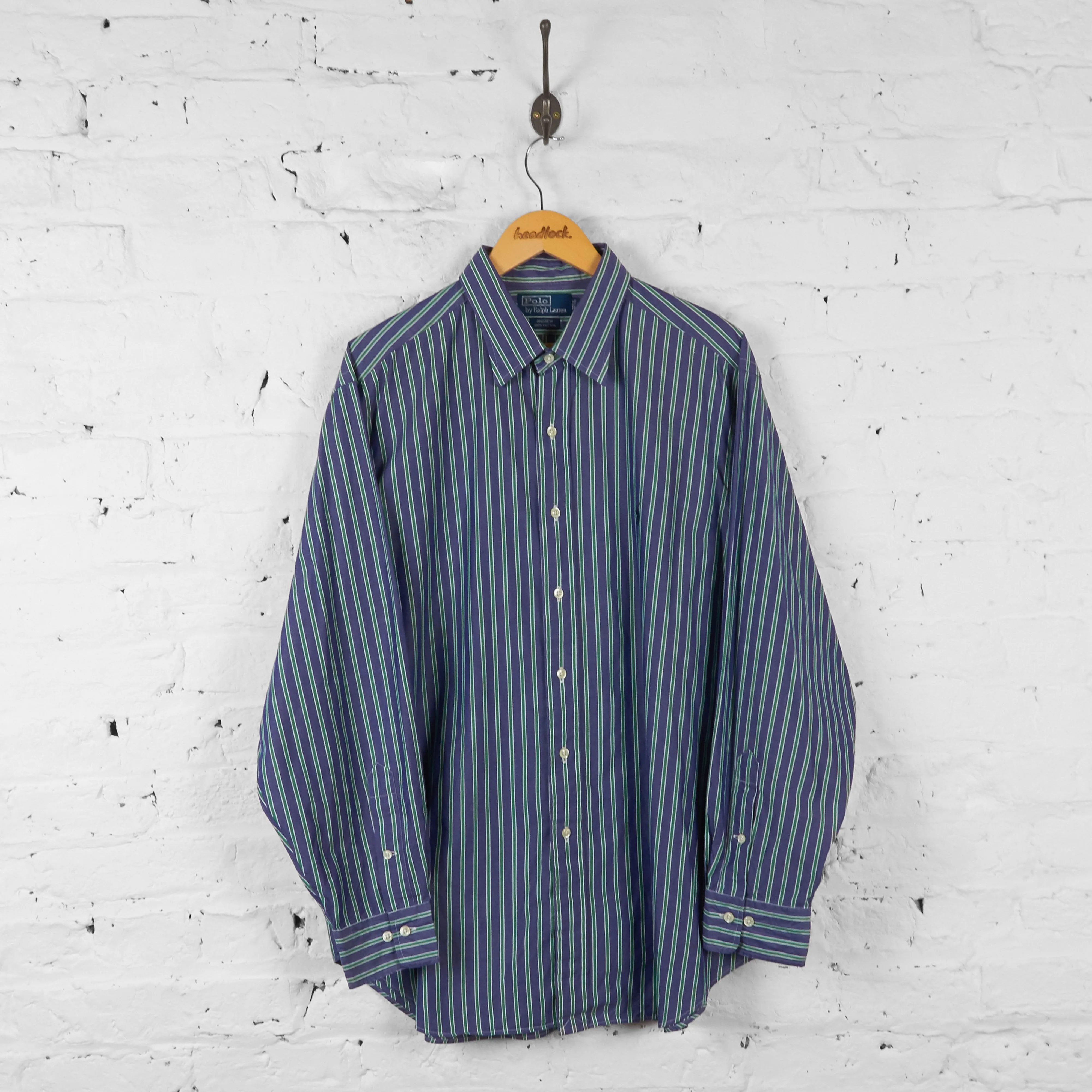 Ralph Lauren Striped Shirt - Blue - XL