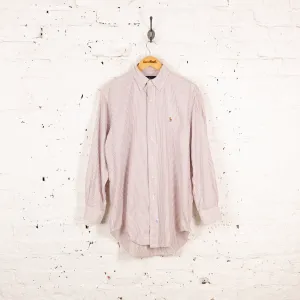 Ralph Lauren Yarmouth Striped Shirt - White - L