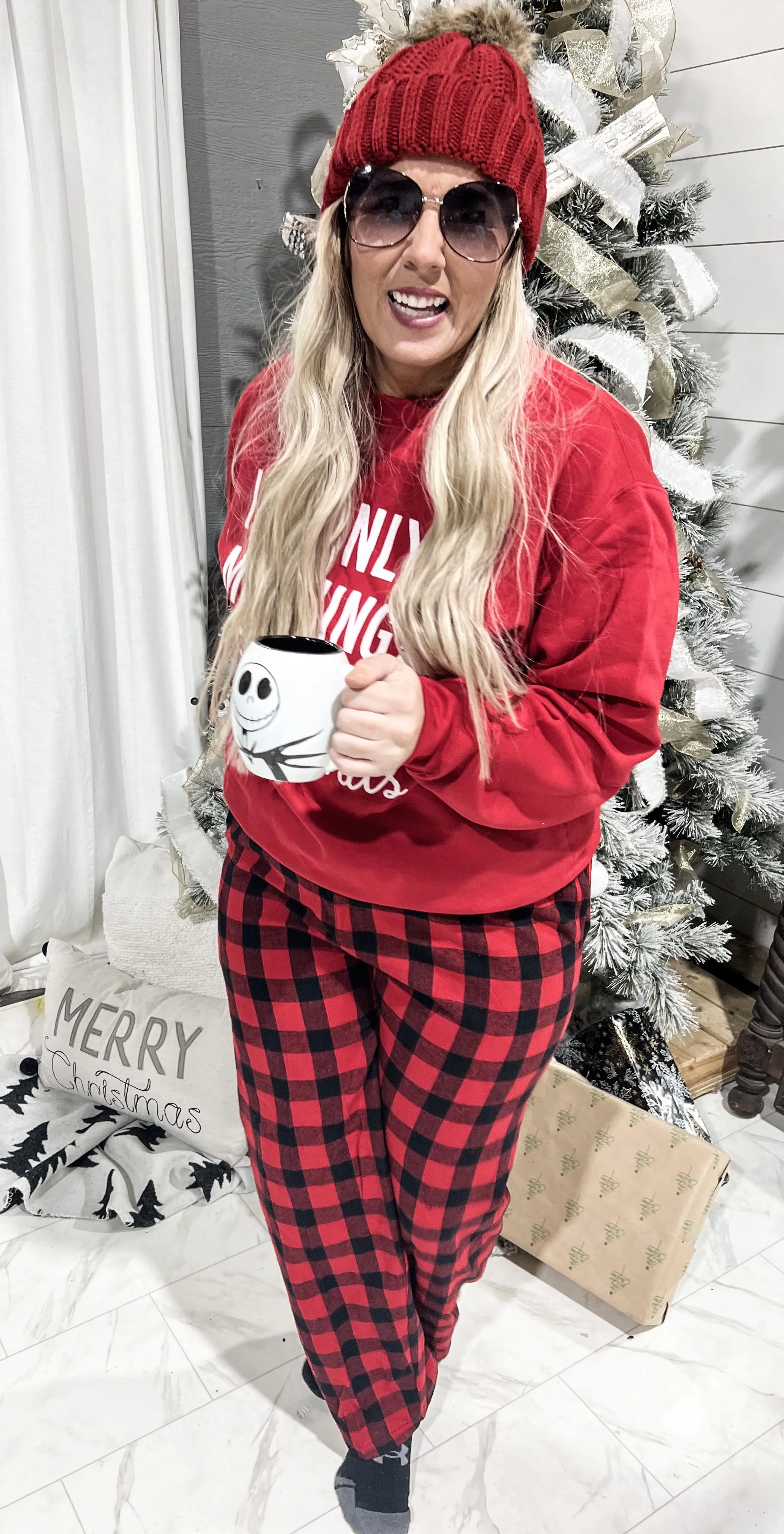 Red Flannel Pajama Bottoms