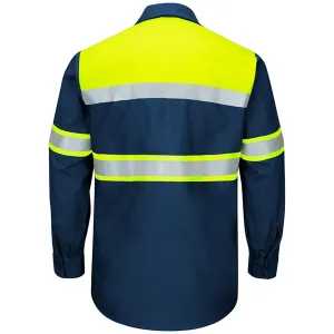 Red Kap® Hi-Visibility Long Sleeve Ripstop Work Shirts