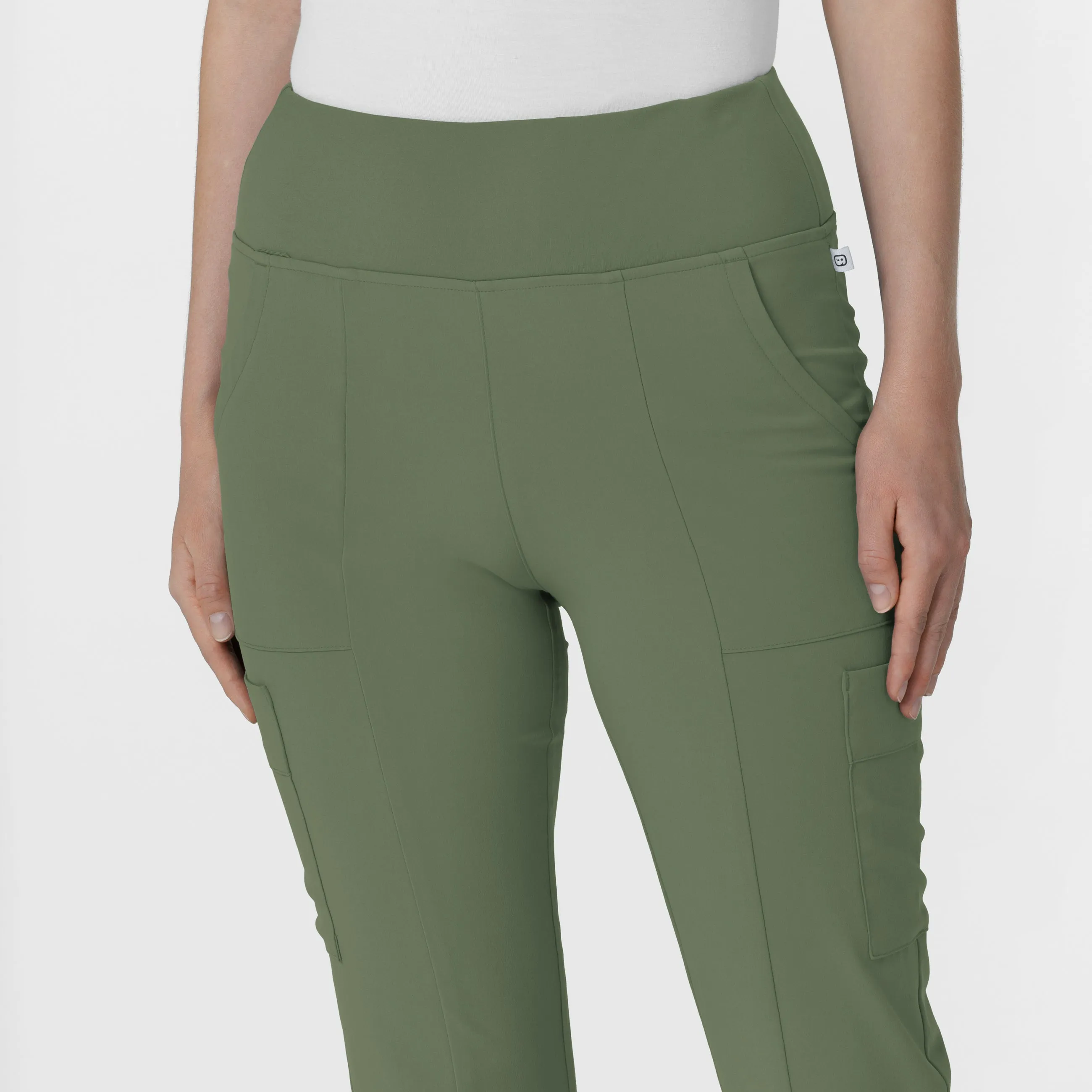 RENEW 5534 Cargo Flare Scrub Pants Olive