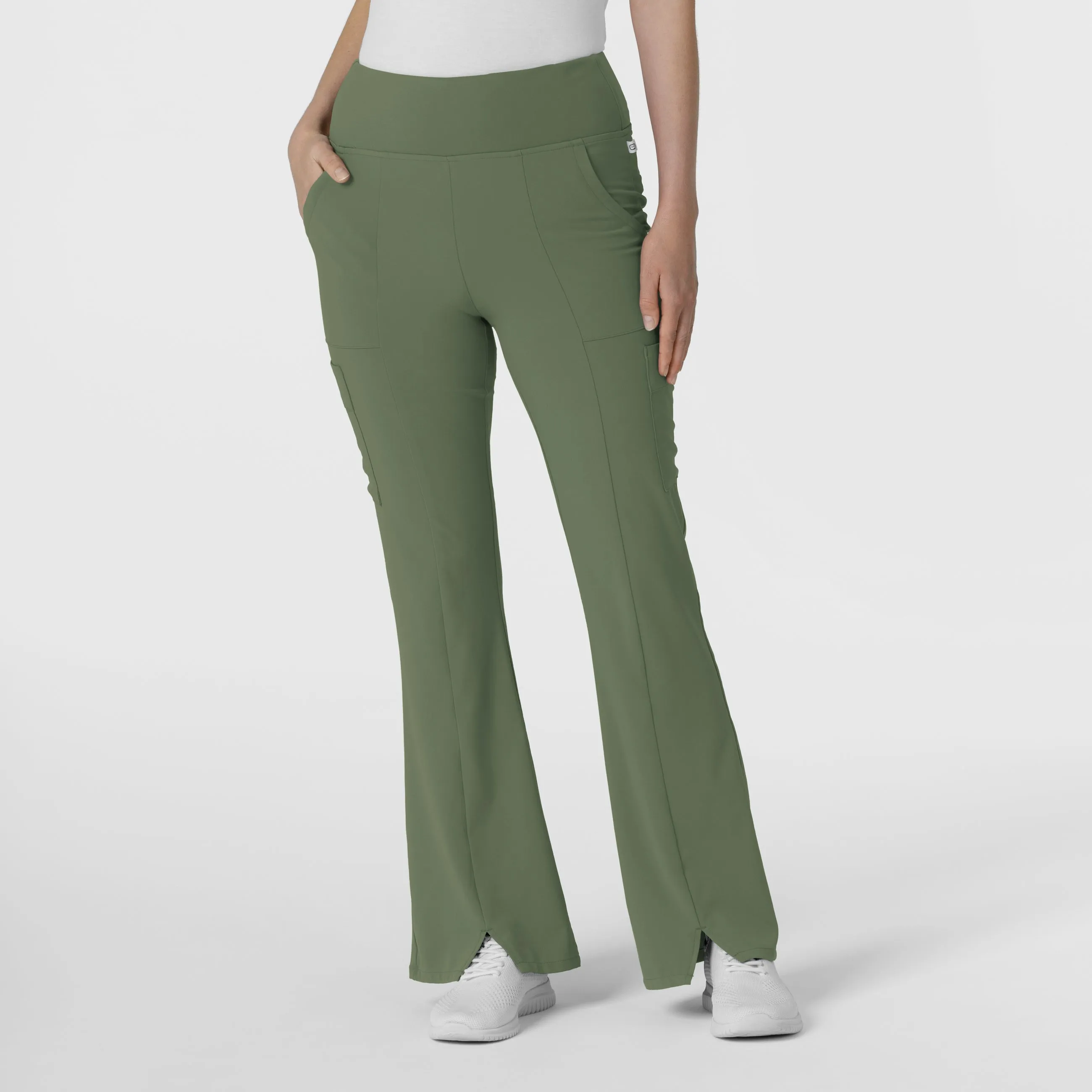 RENEW 5534 Cargo Flare Scrub Pants Olive