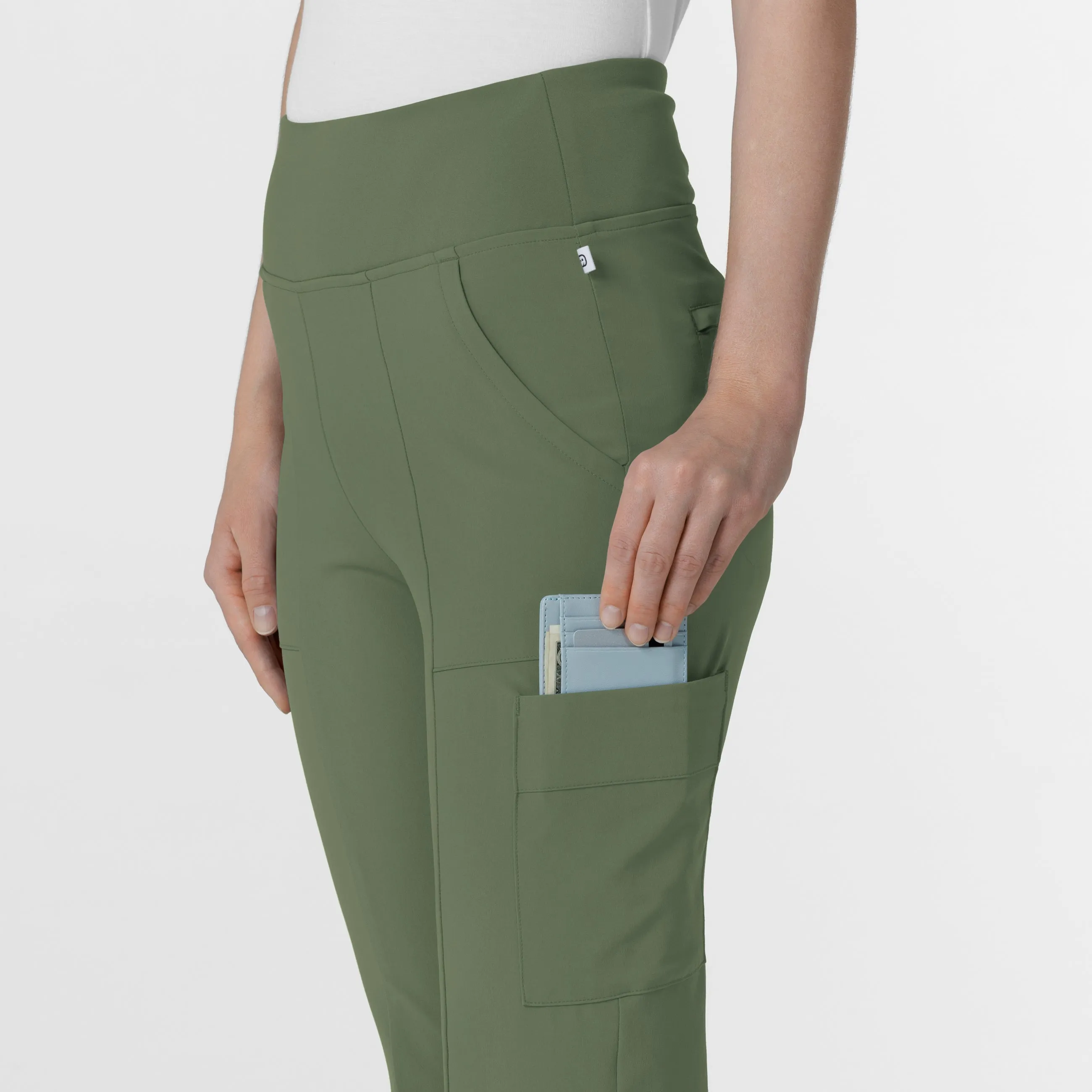 RENEW 5534 Cargo Flare Scrub Pants Olive