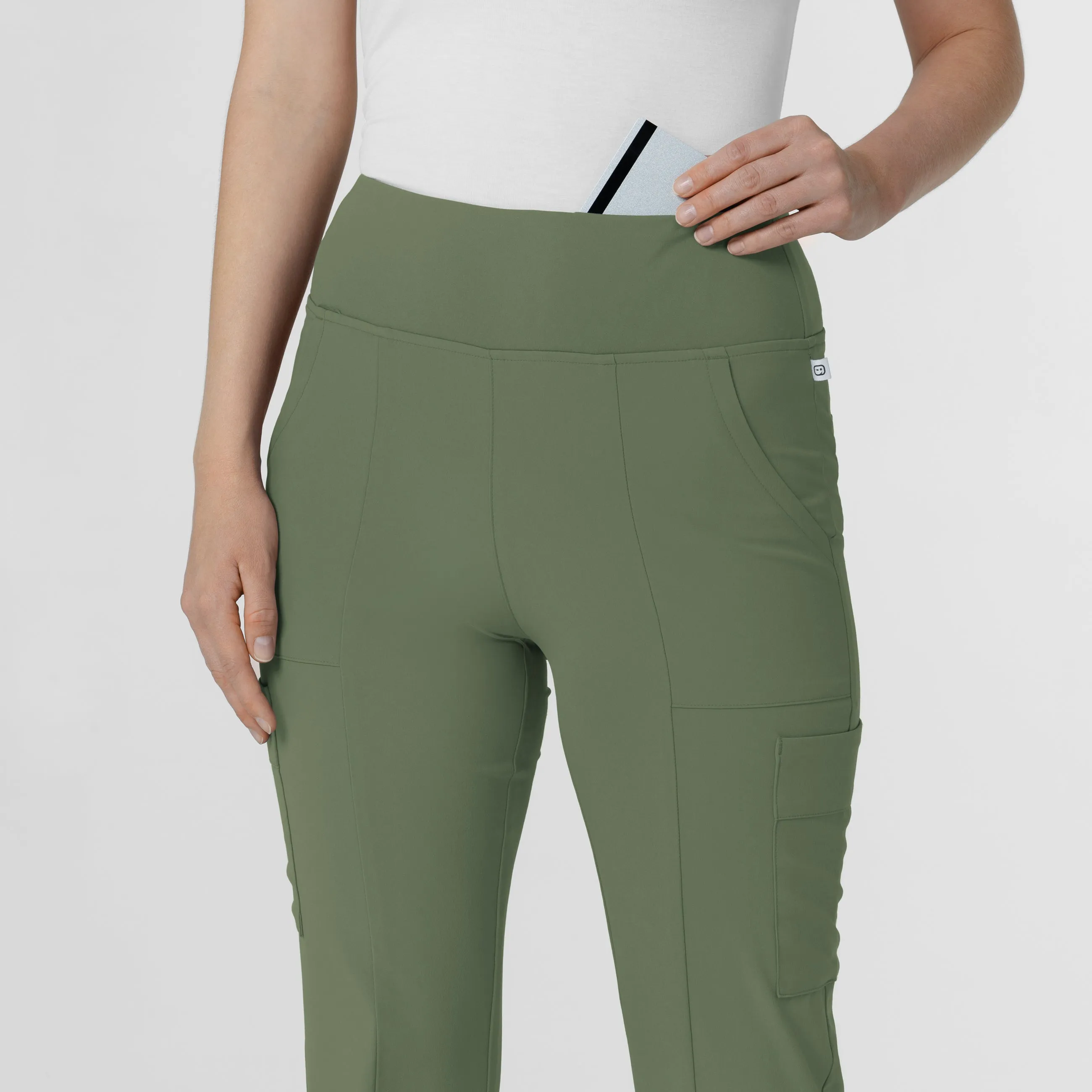 RENEW 5534 Cargo Flare Scrub Pants Olive