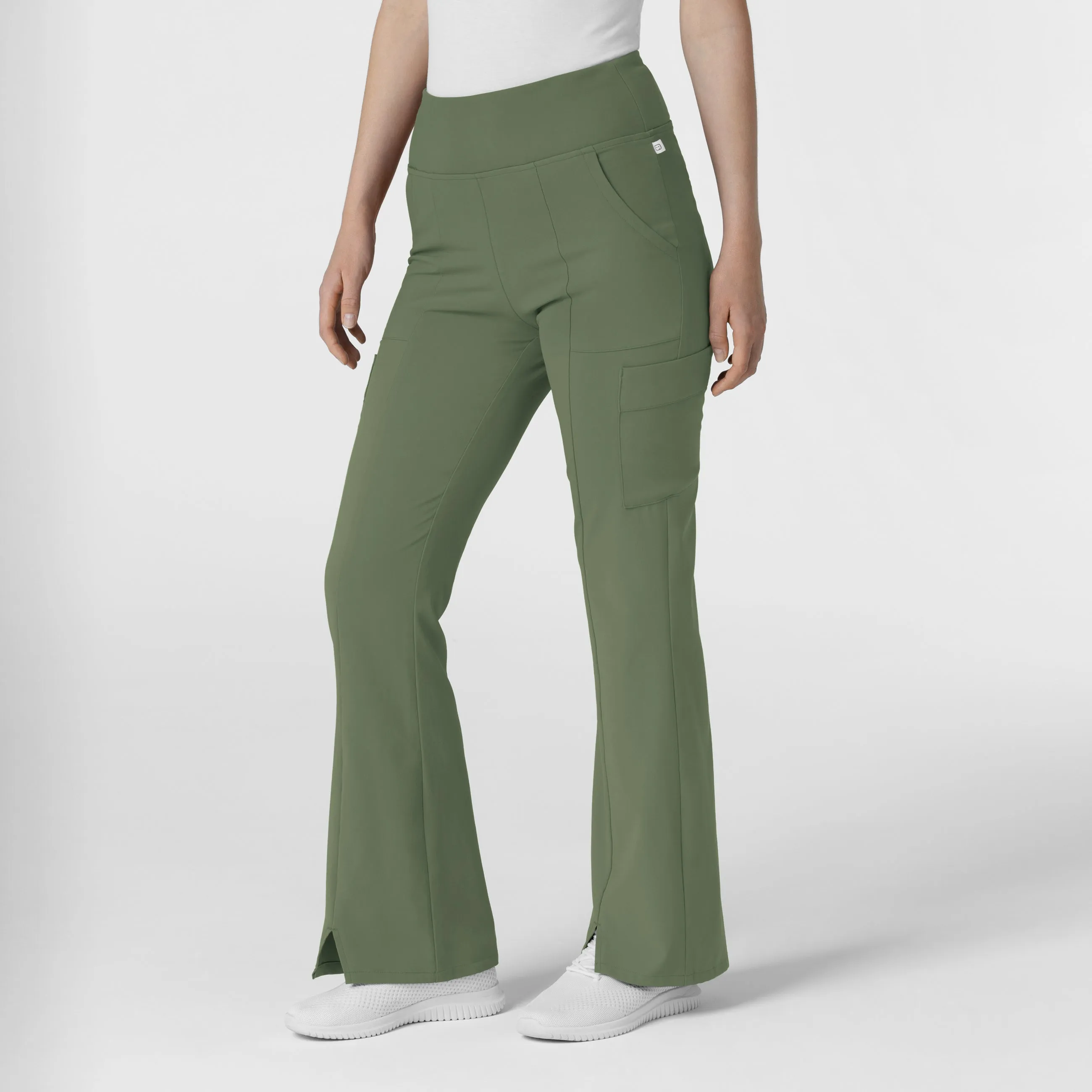RENEW 5534 Cargo Flare Scrub Pants Olive