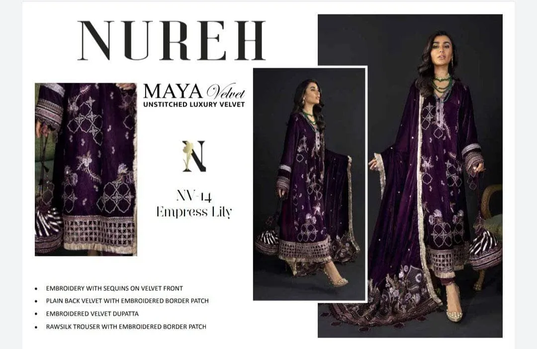 Restocked/Nureh Maya Velvet/NV 14