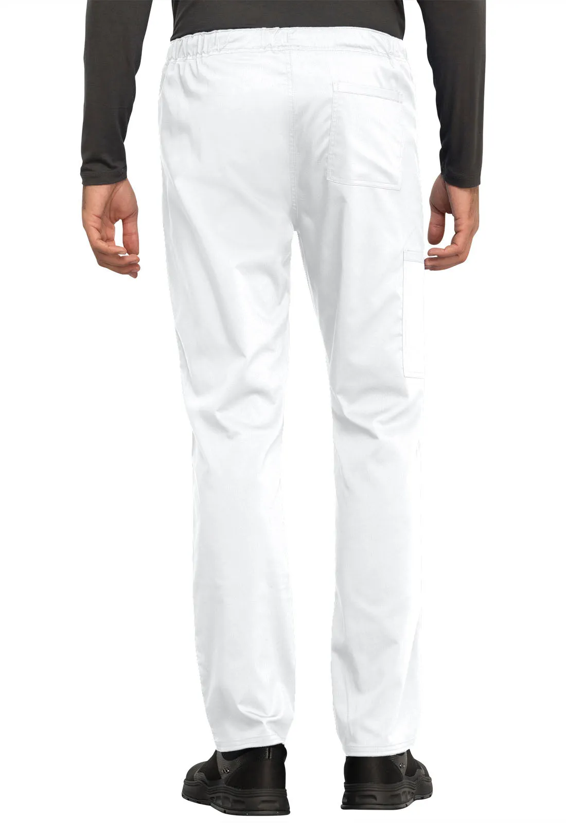 Revolution WW020 Unisex Tapered Leg Drawstring Pants White