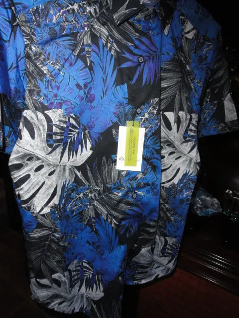 Robert Graham Brookcrest Short Sleeve Sport Shirt Medium Size