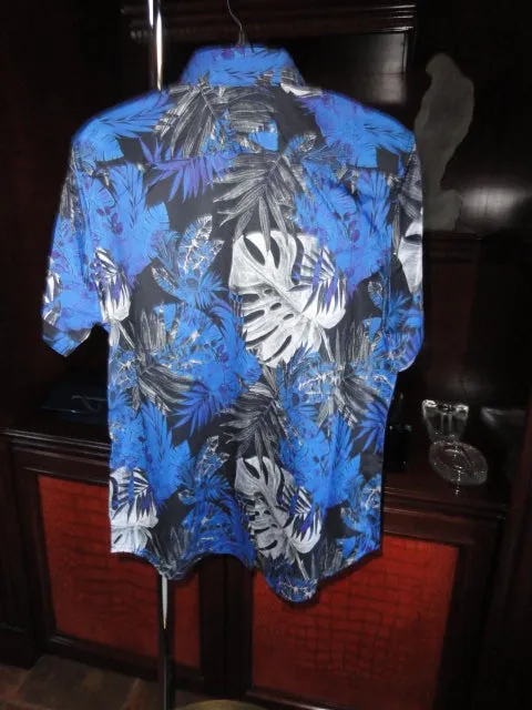 Robert Graham Brookcrest Short Sleeve Sport Shirt Medium Size